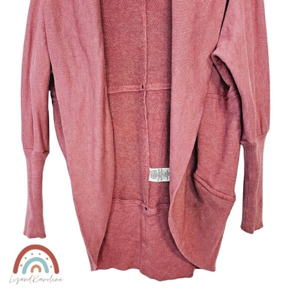 Wilfred Aritzia Diderot Oversized Open Front Ribbed Trim Longline Cardigan - Picture 6 of 10